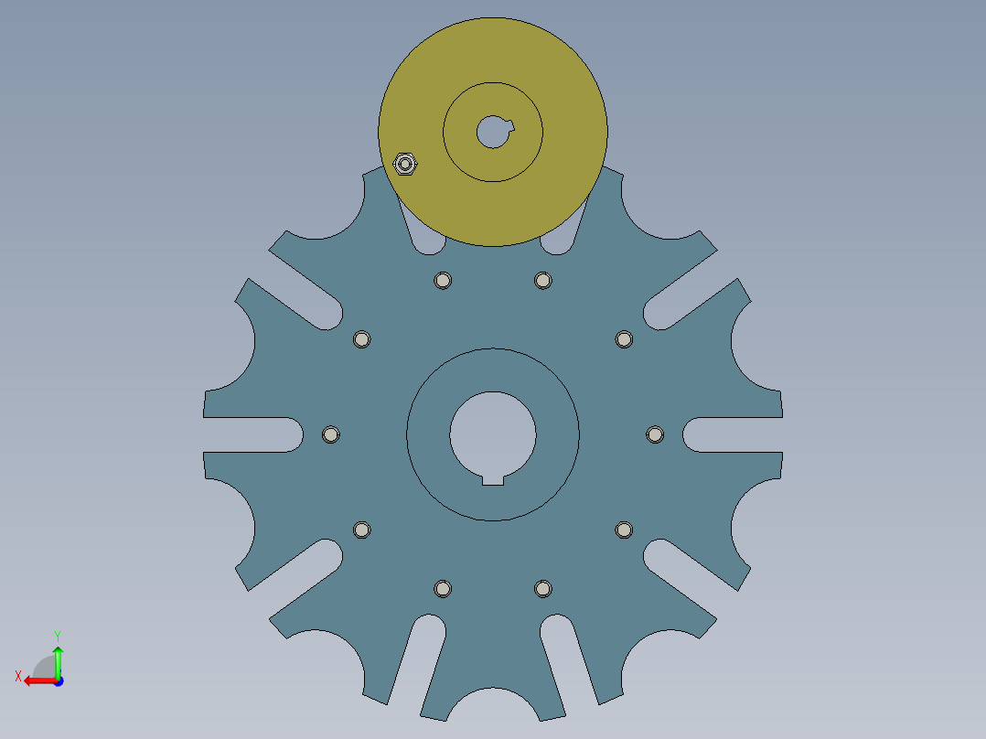 roe圆盘式刀库后视图