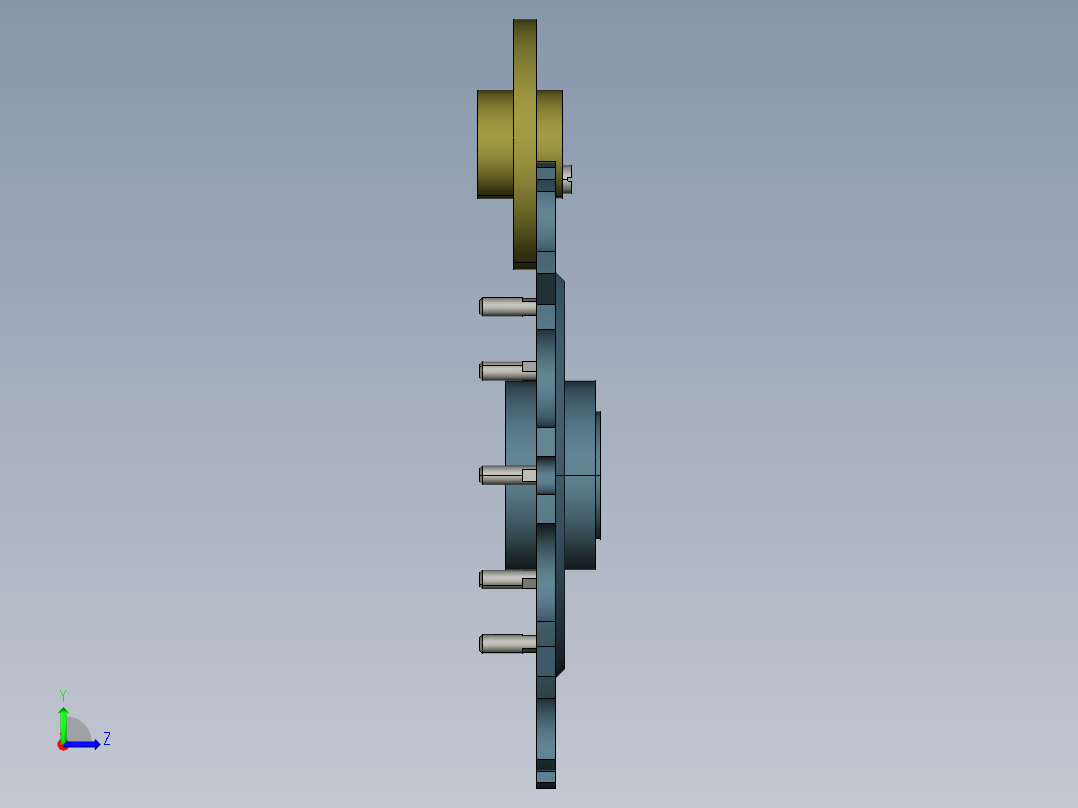 roe圆盘式刀库左视图