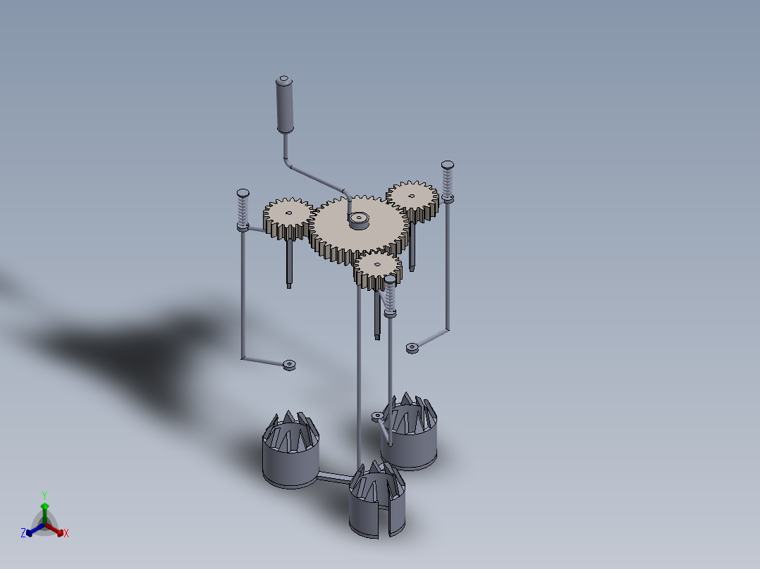 A0003070-玉米去壳机脱粒机正等轴测图