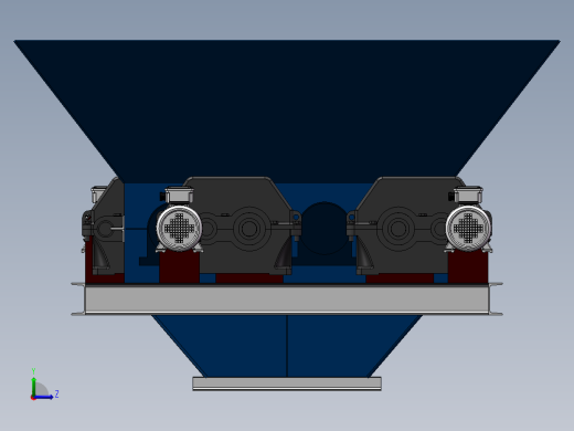 破碎机、三辊破碎机左视缩略图