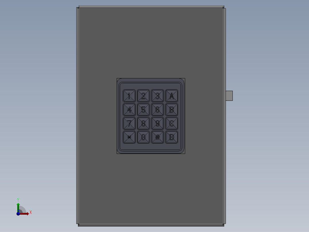 自动门锁17前视图