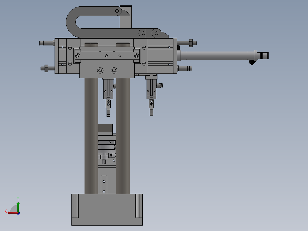 气动移载机构后视图