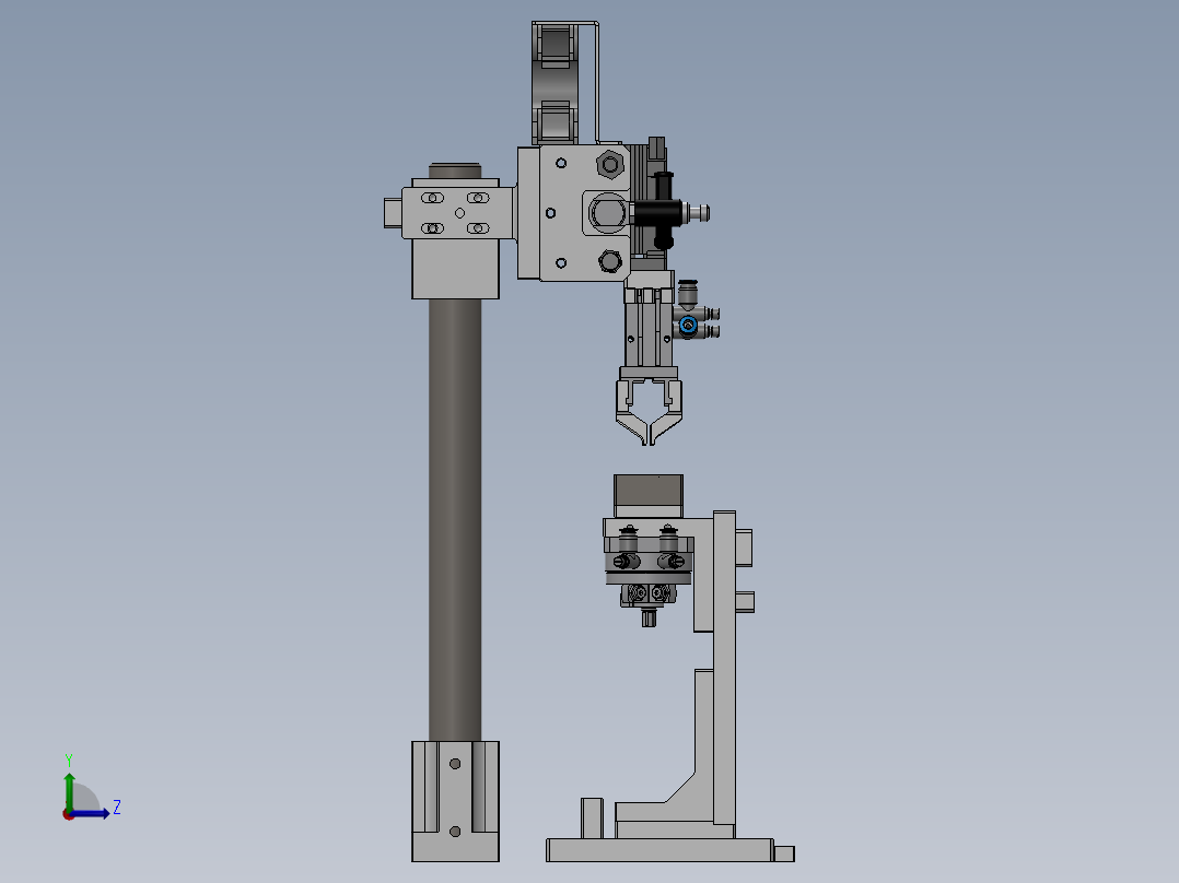 气动移载机构左视图