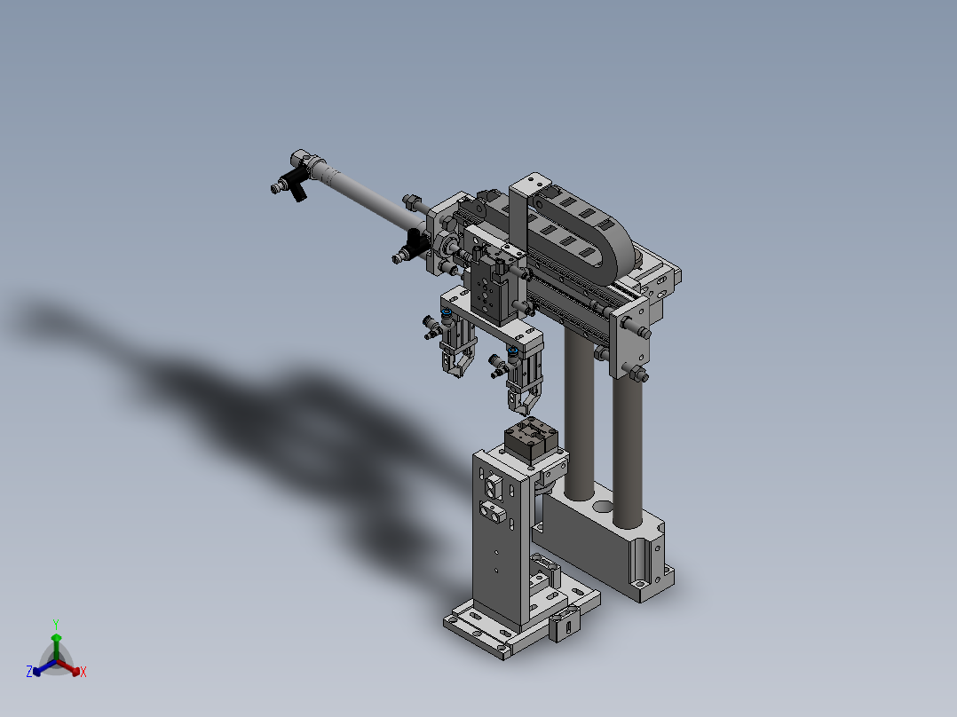 气动移载机构正等轴测图