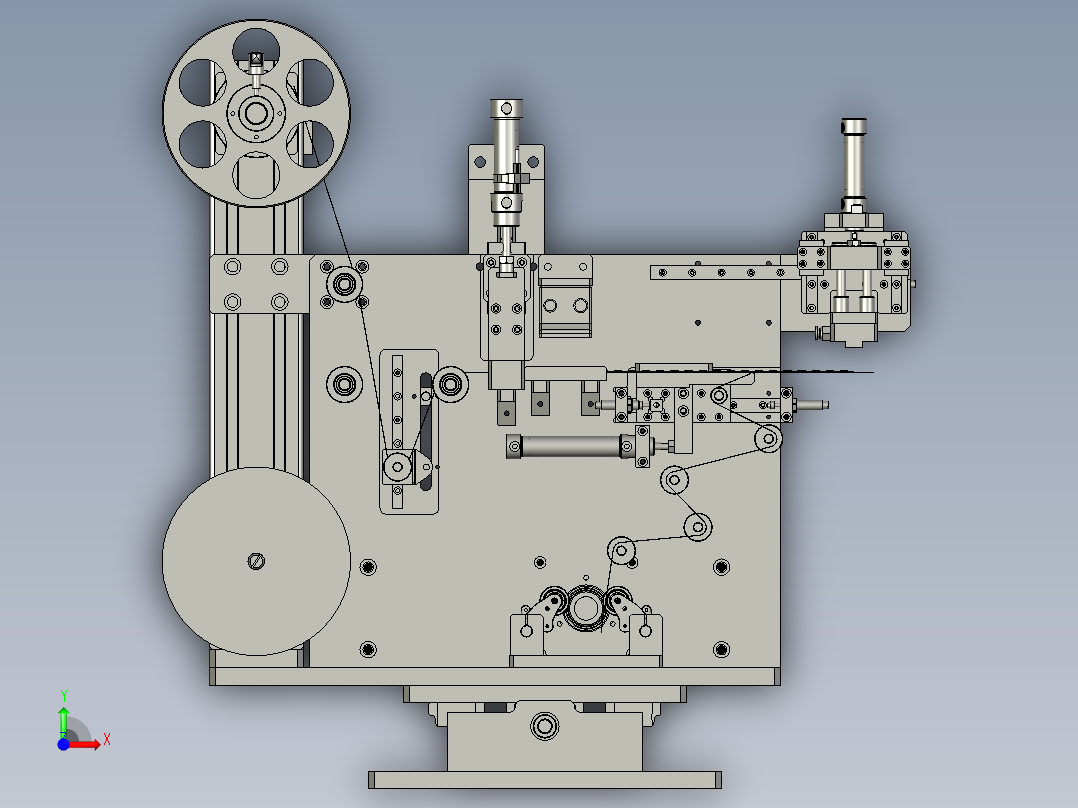 送标贴标组装前视图