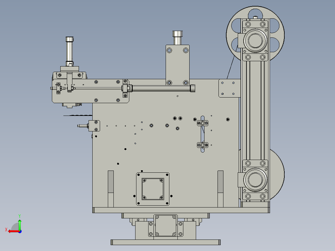 送标贴标组装后视图