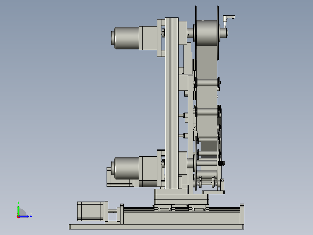 送标贴标组装左视图