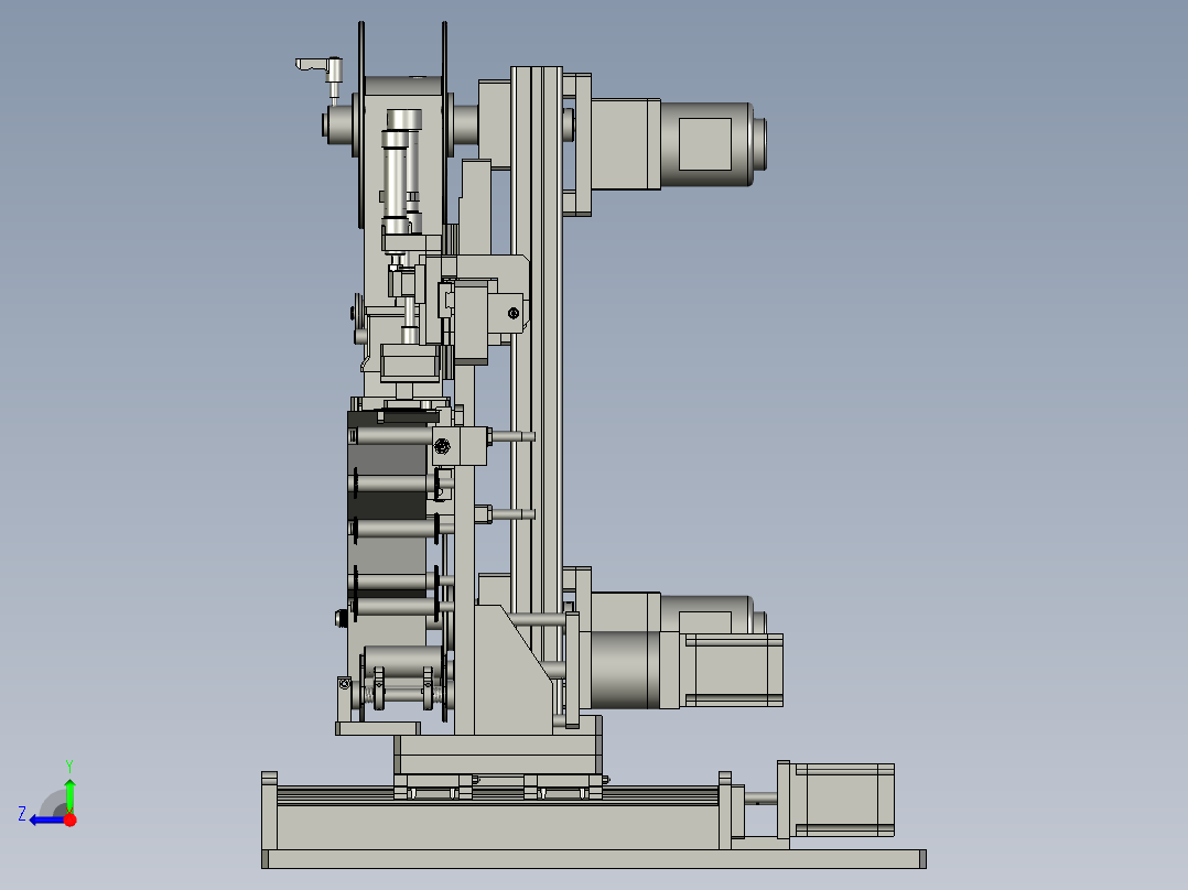 送标贴标组装右视图