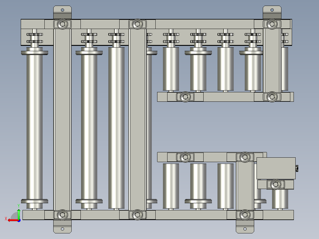 LM18A001动力辊筒线1500后视图