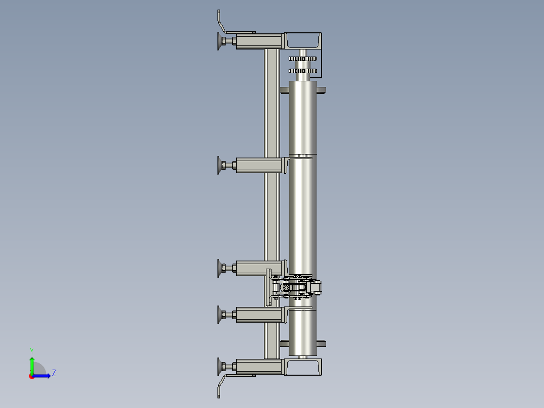 LM18A001动力辊筒线1500左视图