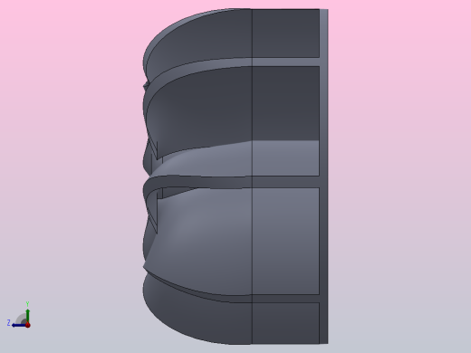 涡轮增压的叶轮右视缩略图