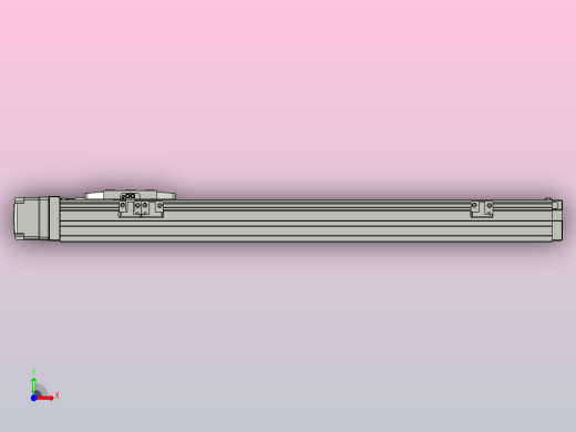 GTH4-L#-350-BR-M05-C3 GTH4内嵌式螺杆滑台 电机右折 TOYO滑台前视缩略图