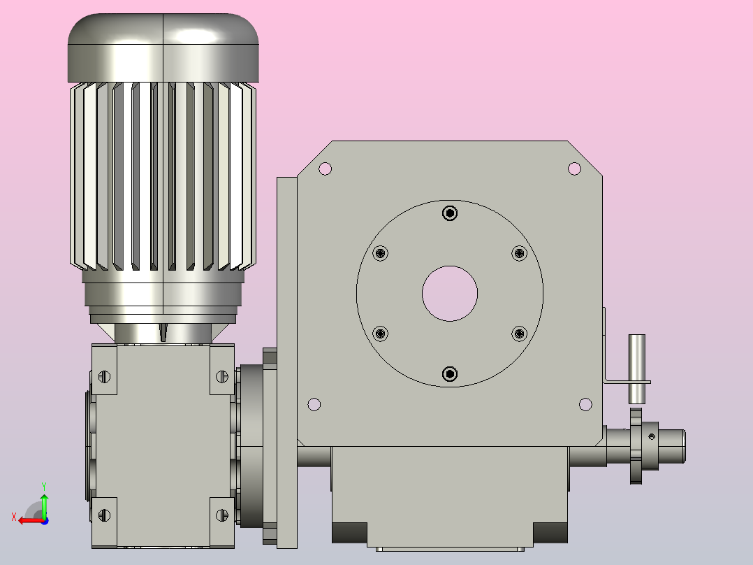 DT平台桌面型分割器110DT-BOUT-750W-RV63-FB-T-凸轮支架开关侧孔CP-3后视图