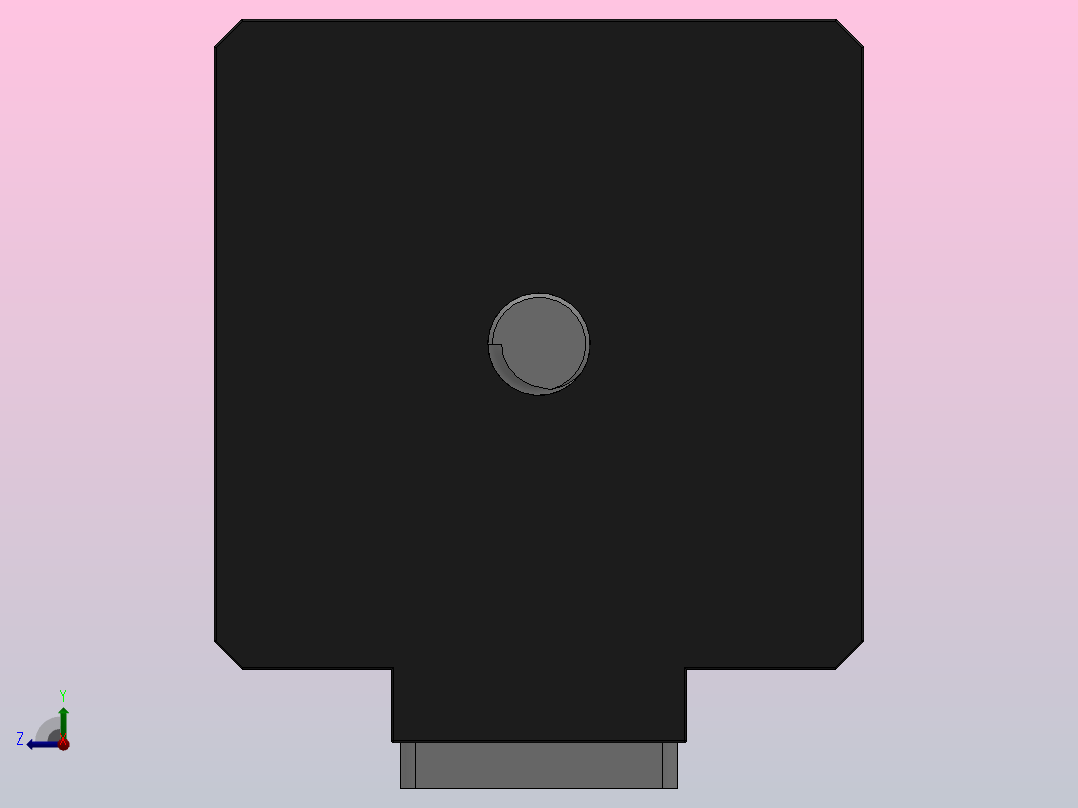 14HY-D固定式直线步进电机[14HY0004-25.4D5.562.4384]后视图