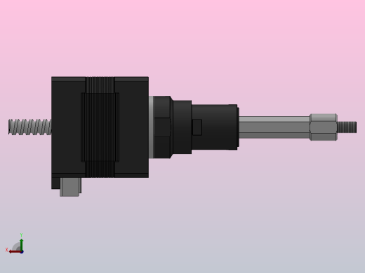 14HY-D固定式直线步进电机[14HY0004-25.4D5.562.4384]左视缩略图