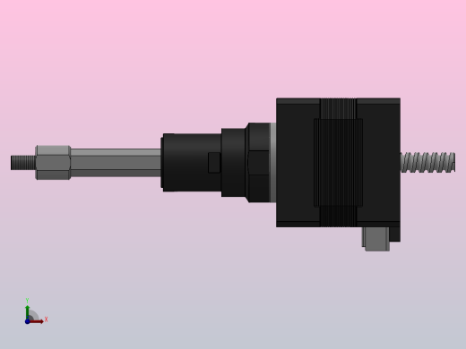 14HY-D固定式直线步进电机[14HY0004-25.4D5.562.4384]右视缩略图