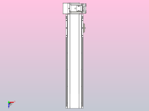 皮带直线轴半封闭可选导轨TPA-HNB-105D-90-L350-RU-Y-P20-N3俯视缩略图