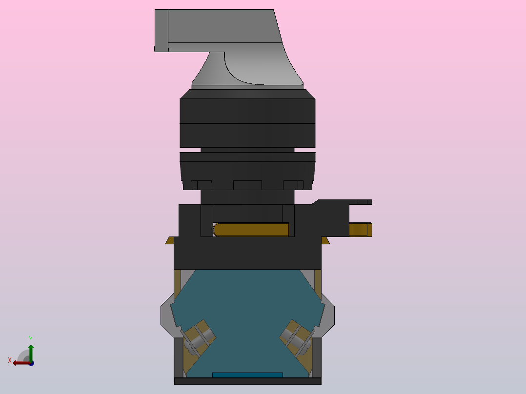 长柄旋钮[QG115-B1-10CXS╱W]后视图