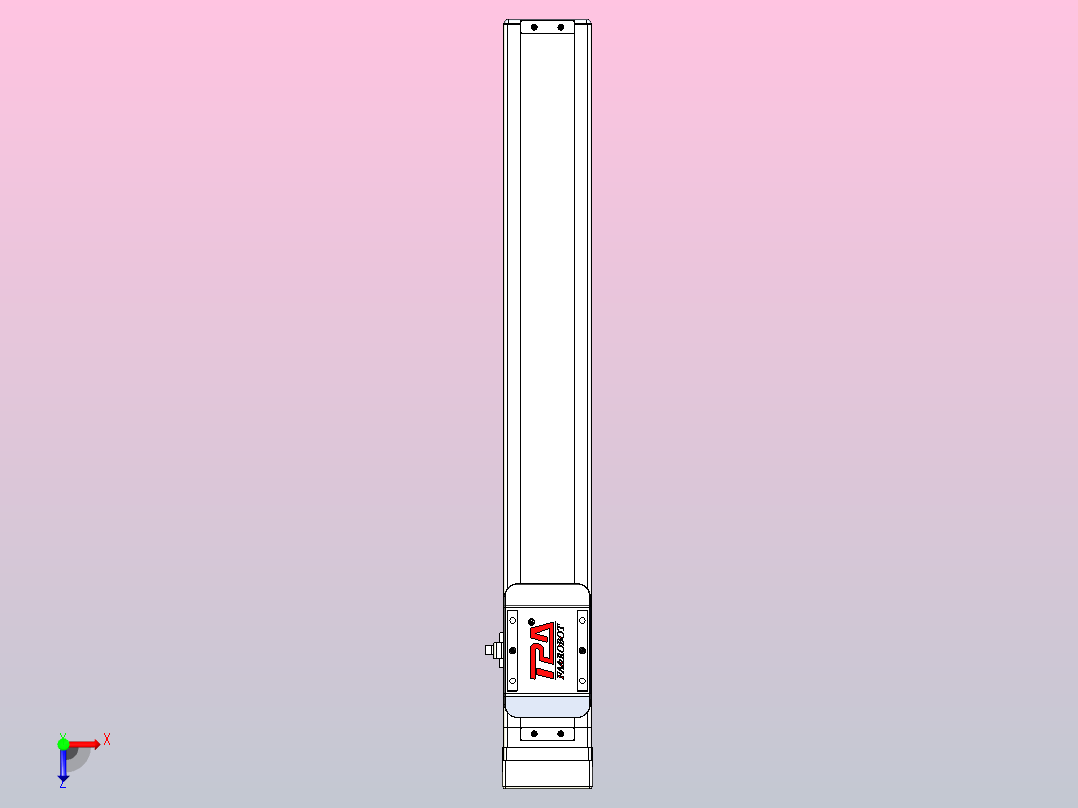 滚珠丝杠直线轴带导轨全封闭TPA-HCR-65S-1610C-L400-MP-C-P10-N3俯视图