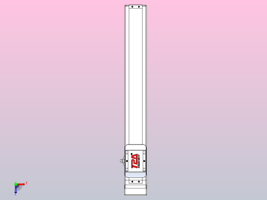 滚珠丝杠直线轴带导轨全封闭TPA-HCR-65S-1610C-L400-MP-C-P10-N3俯视缩略图