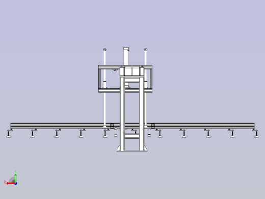 上料机械手码垛机3D模型后视缩略图