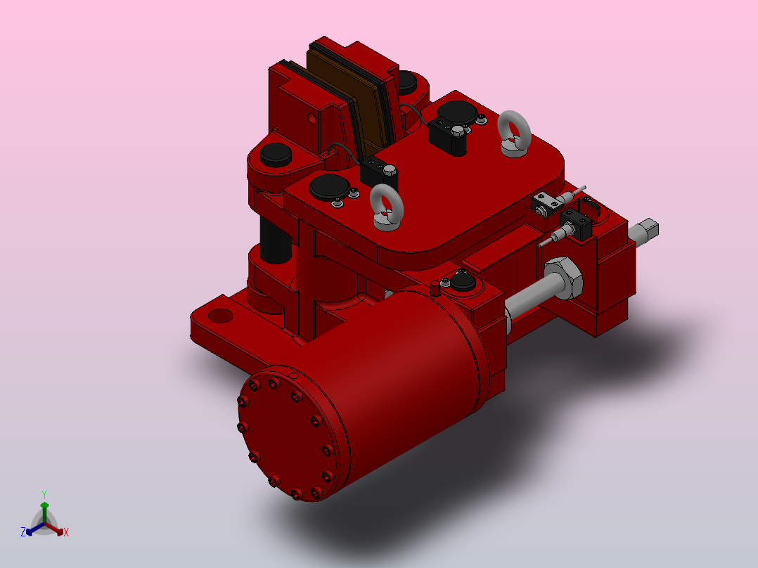 SBD-C安全制动器_SBD250-C-2000×40ⅠRL.WL.CL主视图