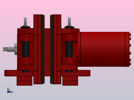 SBD-C安全制动器_SBD250-C-2000×40ⅠRL.WL.CL左视缩略图