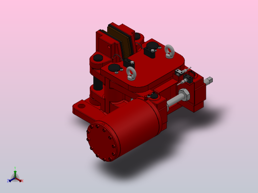 SBD-C安全制动器_SBD250-C-2000×40ⅠRL.WL.CL正等轴测缩略图