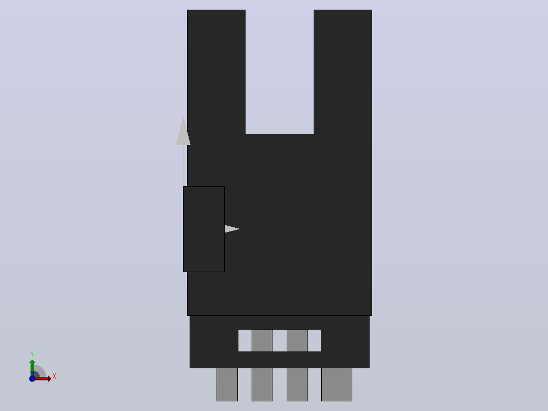 光电传感器 EE-SX672A前视图