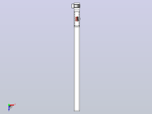 伺服电机集成皮带传动直线执行器TPA-OCB-120-224-L1650-RU-P75-N3俯视缩略图