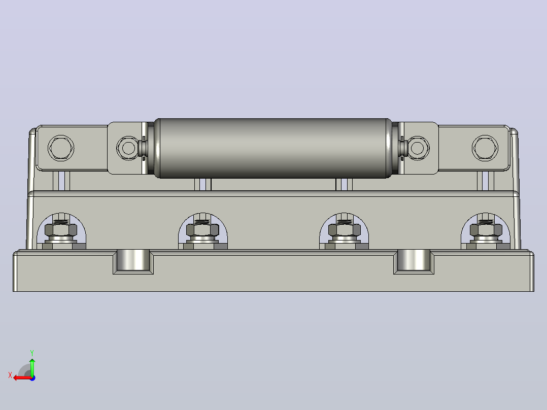 HS11-200_48B 4P双投保护型刀开关三维模型202012后视图