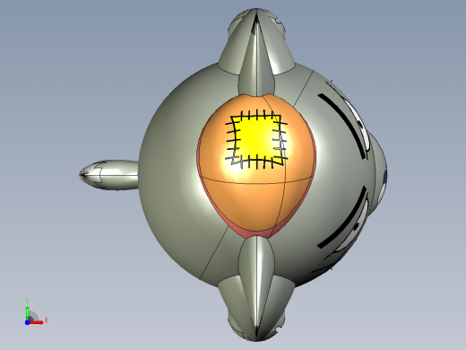 灰太狼3D模型前视缩略图
