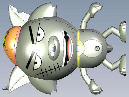 灰太狼3D模型右视缩略图