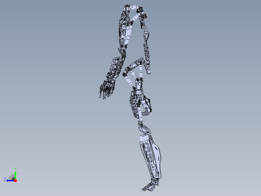 外骨骼结构3D图纸+Solidworks设计右视缩略图