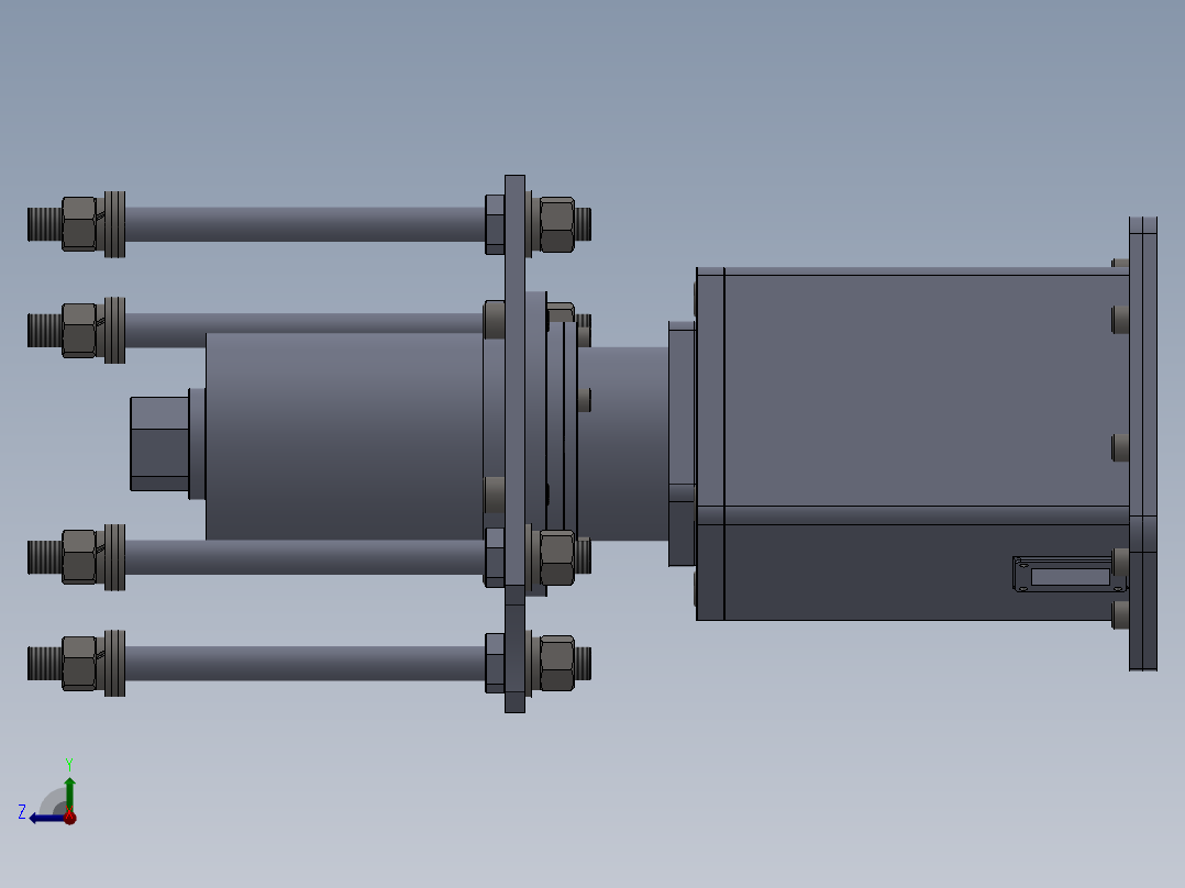 超声电机星型减速器传动器的设计右视图