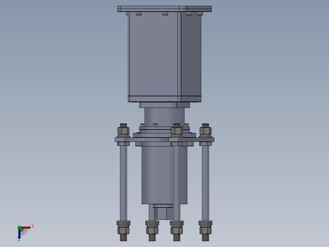 超声电机星型减速器传动器的设计俯视图
