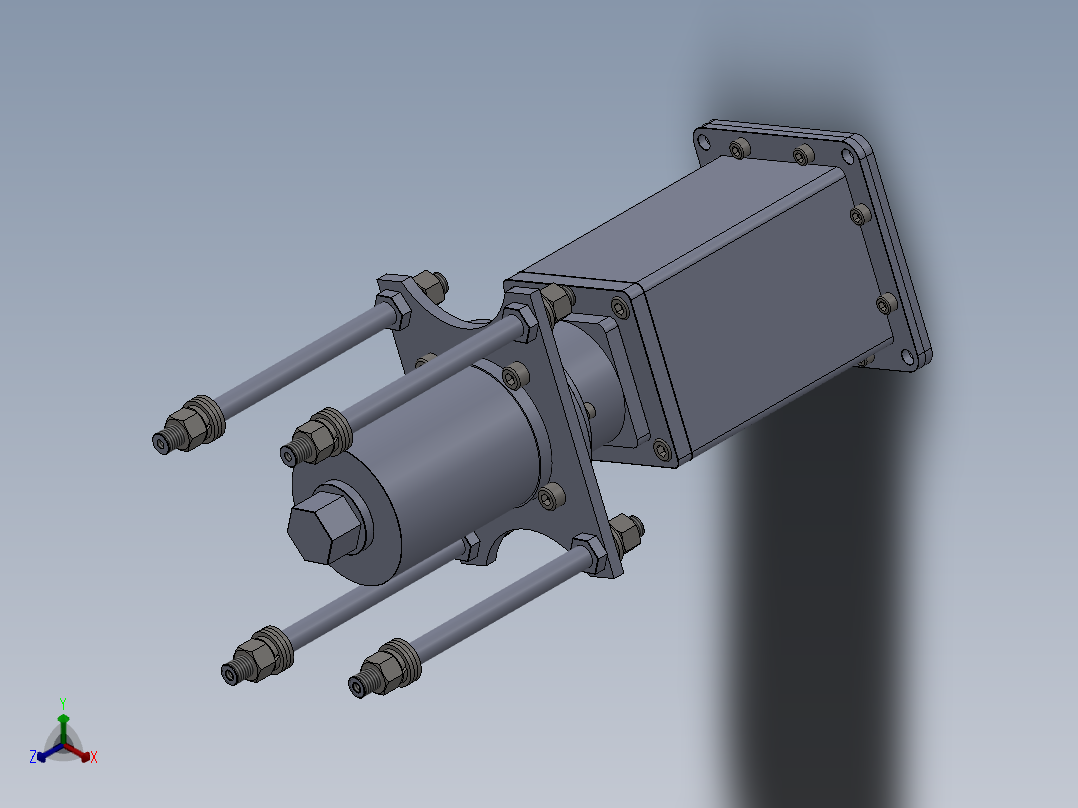 超声电机星型减速器传动器的设计正等轴测图