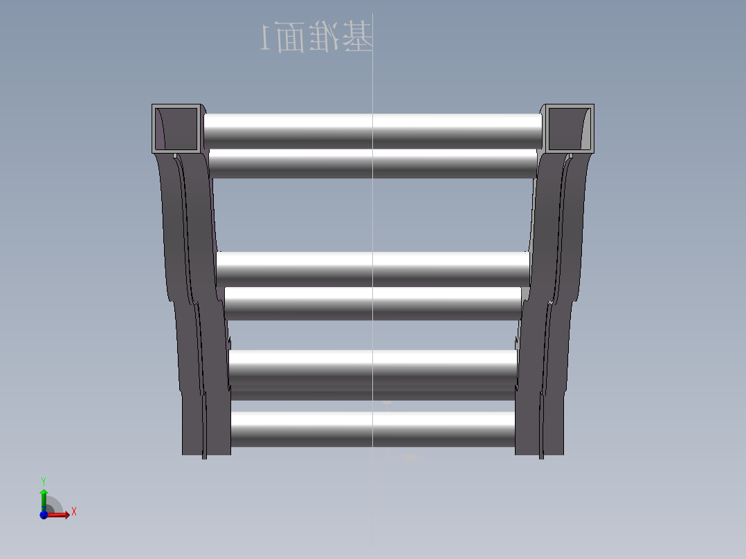 电动汽车车架拓扑优化分析(说明书+分析图片)前视图