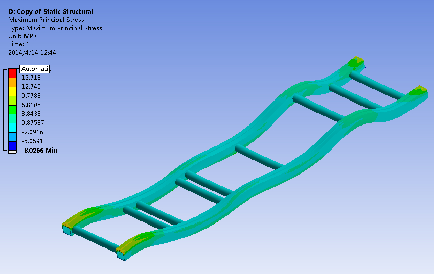 电动汽车车架拓扑优化分析(说明书+分析图片)