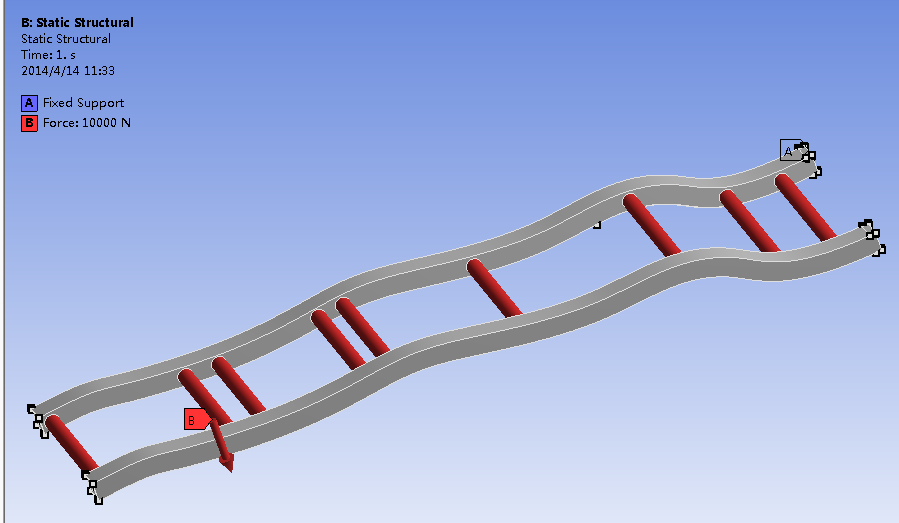 电动汽车车架拓扑优化分析(说明书+分析图片)