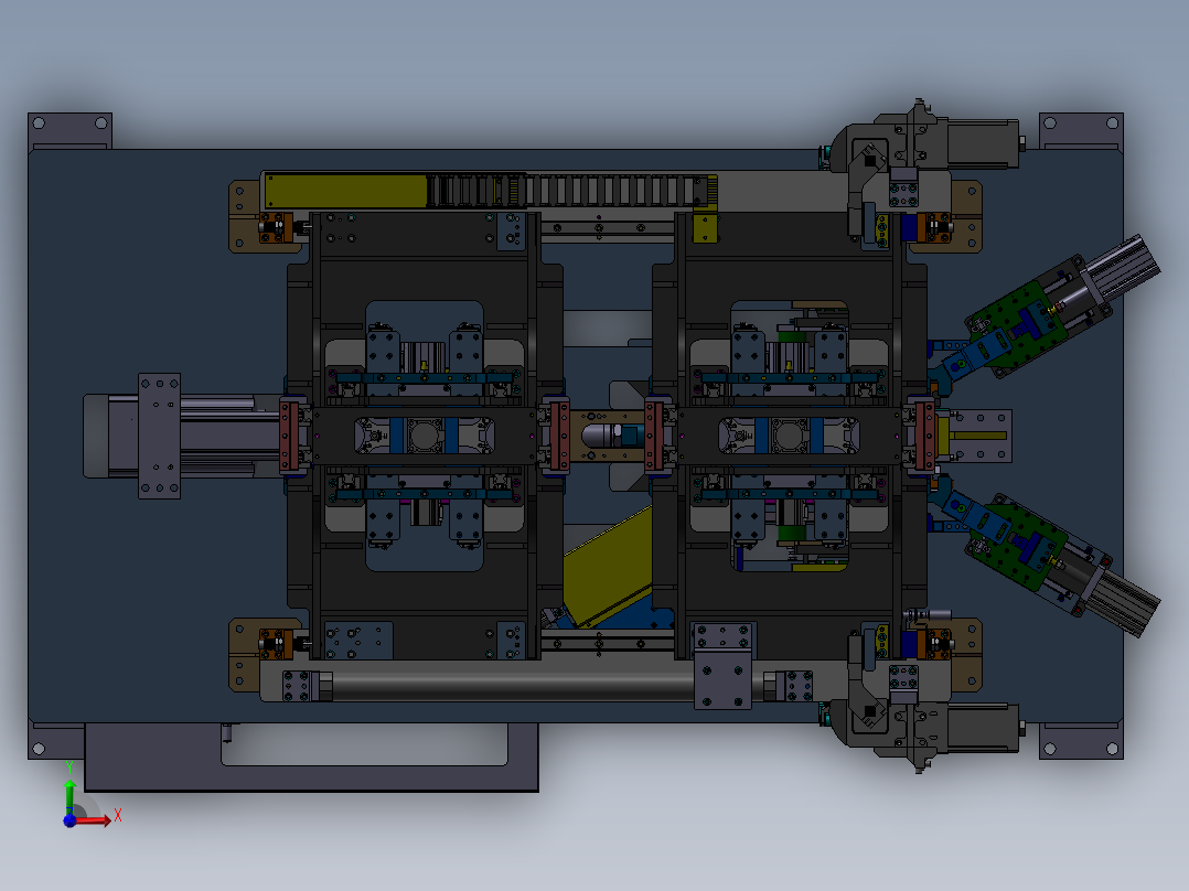激光焊接夹具工装设备sw17前视图