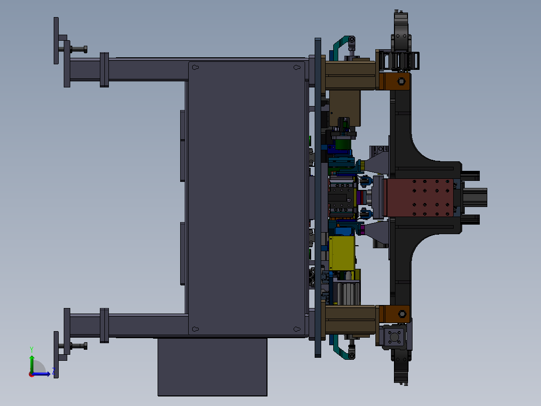 激光焊接夹具工装设备sw17左视图
