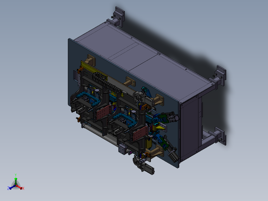 激光焊接夹具工装设备sw17正等轴测图