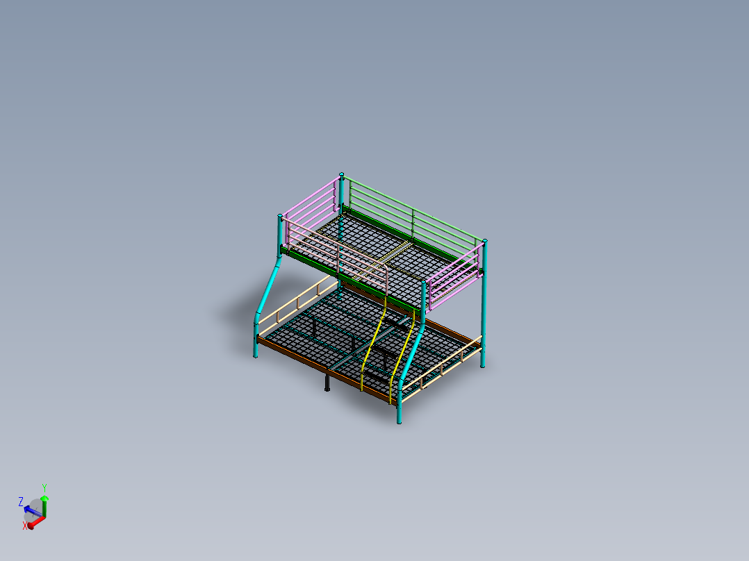 钢质双层床SW2013