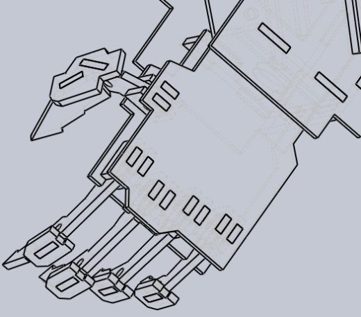 MECHBOT2.1.0机器人拼装模型激光雕刻图纸 dxf slddrw格式缩略图