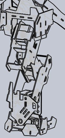 MECHBOT2.1.0机器人拼装模型激光雕刻图纸 dxf slddrw格式缩略图