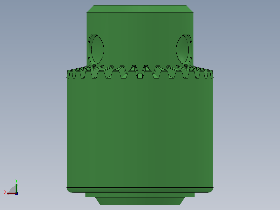 夹头3d模型后视图