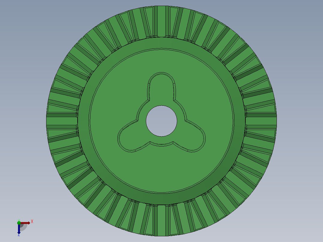 夹头3d模型俯视图