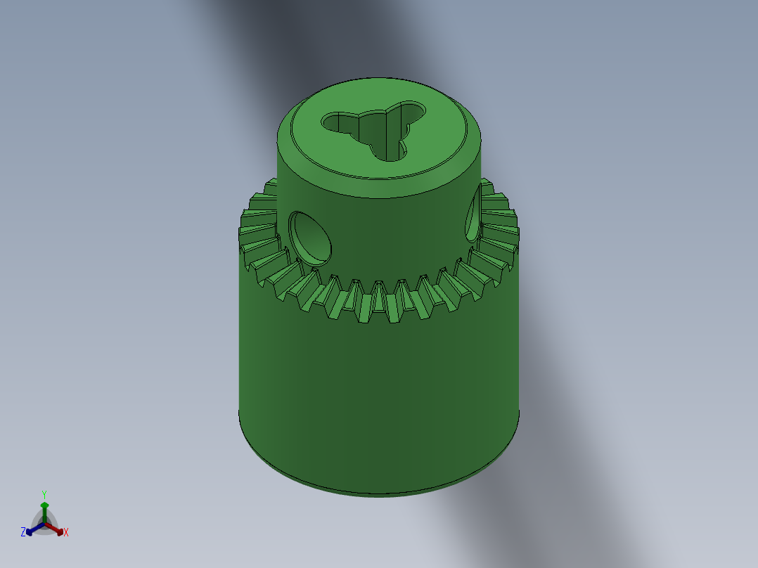 夹头3d模型正等轴测图
