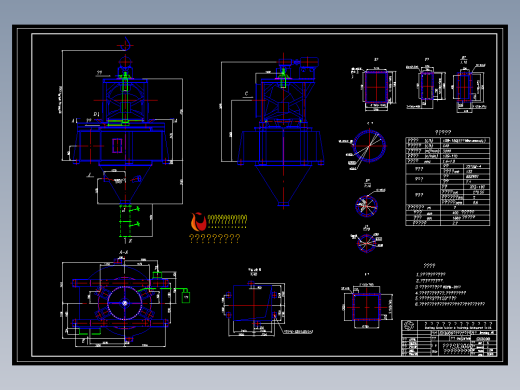 SX3000高效水平涡流选粉机